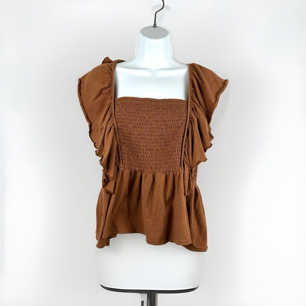 American Eagle Outfitters Boho Smocked Off-the-shoulder Top Size XL